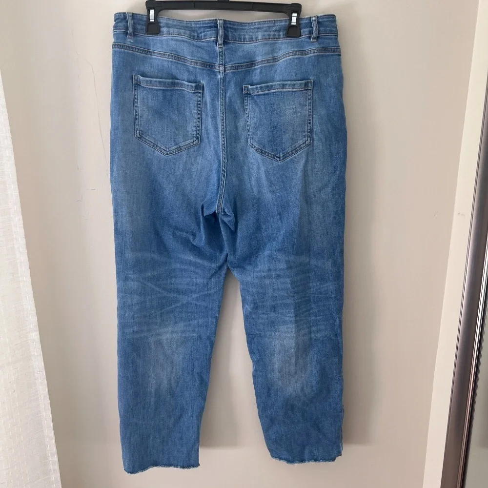 Jill Jill Denim High-Rise Straight Leg Jeans Light‎ Wash Women's Size 12 - Picture 4 of 7